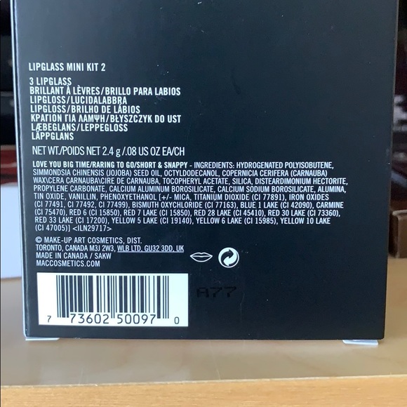M.A.C Lipglass Mini Kit 2 - Picture 2 of 2